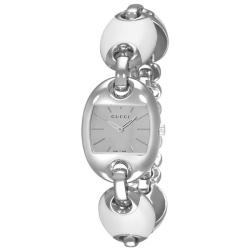 Gucci Women's 'Marina' Mirror Dial White Ceramic Bracelet Watch