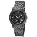 Burberry Women's 'Ceramic' Black Dial Chronograph Watch