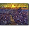 Van Gogh 'Seeding' Giclee Canvas Art
