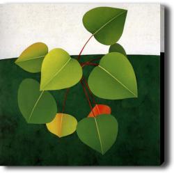 'Color Leaf' Giclee Canvas Art 