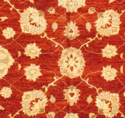Afghan Hand-knotted Oushak Red/ Ivory Wool Rug (12' x 17'9) 