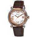 Chopard Women's 'Happy Sport Round' Two-tone Diamond Watch