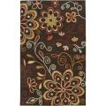 Hand-tufted Whimsy Chocolate Wool Rug (6' x 9')