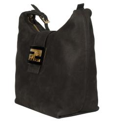 Fendi 'Forever' Brown Calf Leather Hobo Bag