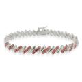 Rose Gold over Silver Champagne Diamond San Marco Bracelet