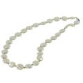 Sterling Silver White Freshwater Coin Pearl Necklace (12-13 mm)