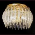 Kerchief 4-light Polished Brass Finish Flush-mount Fixture