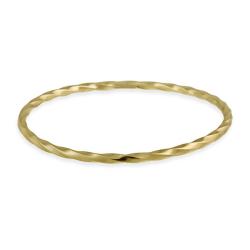 18k Gold over Sterling Silver Twist Bangle Bracelet