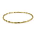 18k Gold over Sterling Silver Twist Bangle Bracelet