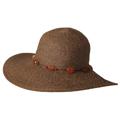 Adi Designs Women's 4-inch Flat Brim Paper Braid Sun Hat
