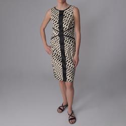Sangria Women's Retro Print Sleeveless Dress