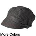 Adi Designs Women's Side Bow Accent Short Hard Brim Hat