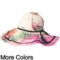 Adi Designs Women's Large Brim Floral Print Sun Hat