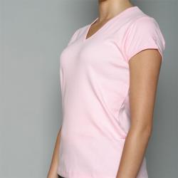 Golftini Women's Pink V-neck Golf Shirt