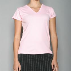 Golftini Women's Pink V-neck Golf Shirt