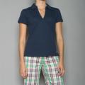 Golftini Women's Navy Blue Zipper Neck Golf Shirt