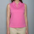 Golftini Women's Hot Pink Sleeveless Golf Polo