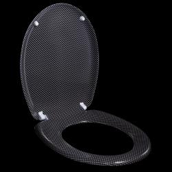 Carbon Fiber Designer Melamine Toilet Seat Cover