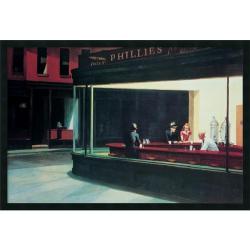 Edward Hopper 'Nighthawks' Framed Art 