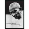 'Gandhi - Live Forever' Framed Art
