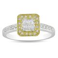 10k Two-tone Gold 1/3ct TDW Diamond Ring (G-H, I1-I2)