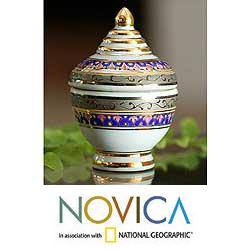 Benjarong Porcelain 'Classic Treasure' Jar (Thailand)