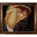 Gustav Klimt 'Danae' Framed Hand-painted Canvas Art