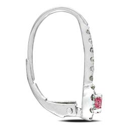 14k White Gold 1/2ct TDW Pink and White Diamond Dangle Earrings (G-H, I1-I2)