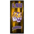 LSU Tigers Vertical Mylar Wall Hanging Framed Logo
