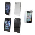 Premium iPhone 4 Chrome Protector Case with Screen Protector
