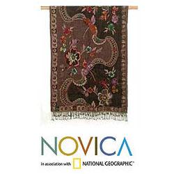 Wool 'Autumn Notes' Shawl (India)