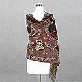 Wool 'Autumn Notes' Shawl (India)
