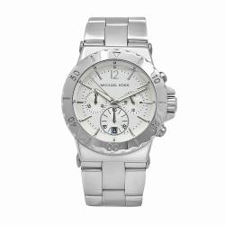 Michael Kors Women's Classic Stainless Steel Silver Chronograph Watch