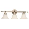 Transitional 3-light Nickel Vanity Light