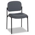 Basyx Armless Charcoal Grey Guest Chair 