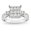 14k White Gold 1 1/4ct TDW Diamond Fashion Ring (G-H, I2-I3)