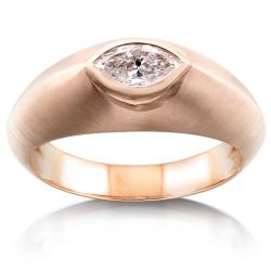 14k Rose Gold 1/2ct TDW Diamond Solitaire Engagement Ring (G-H, I1-I2)