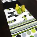 Doggy Day Lime Reversible Pieced 13x72-inch Table Runner