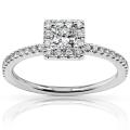 Platinum 4/5ct TDW Diamond Engagement Ring (H-I, SI1-SI2)