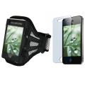 Deluxe Armband/ Screen Protector for Apple iPhone 4