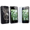 Skull Case/ Screen Protector for Apple iPhone 4