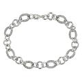 Sterling Silver 1/4ct TDW Diamond Link Bracelet (H-I, I3)