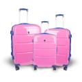 J World Pink 'Vanesta' 3-piece Polycarbonate Spinner Luggage Set