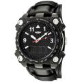 I by Invicta Men's Black Leather Cuff Multifunction Watch