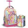 J World 'Lollipop' 16-inch Kids Rolling Backpack/Lunch Bag