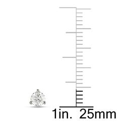 14k White Gold 1/2ct TDW Diamond Martini Stud Earrings (H-I, SI2)