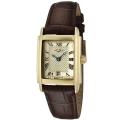 Rotary Women's Champagne Textured Dial Brown Leather Watch