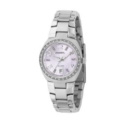 Fossil Women's Stainless Steel Pink Mother of Pearl Dial Watch