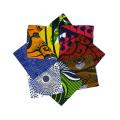Set of 8 Dutch Wax Cloth Wine Coasters (Rwanda)