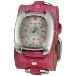 Nemesis Women's Pink Iron Leather Watch